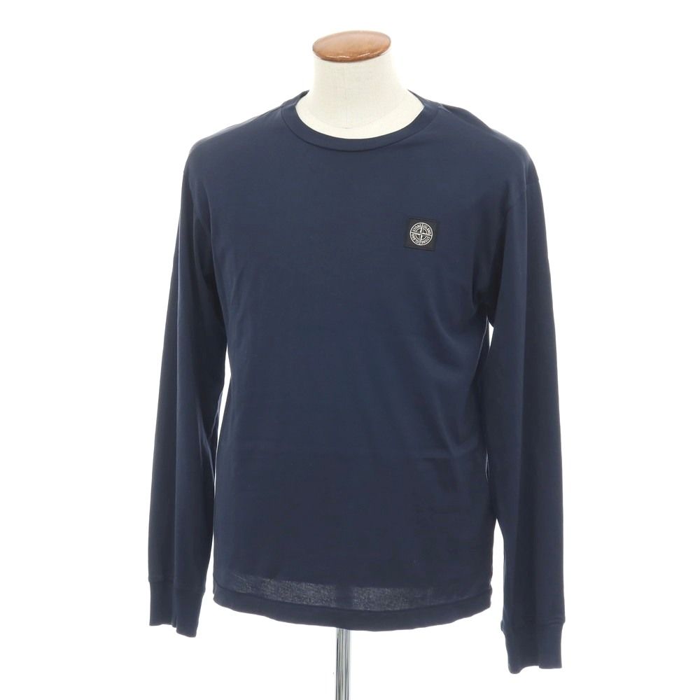 STONE  長袖カットソー ブルーネイビー 中古】ストーンアイランド STONE ISLAND コットン クルーネック 長袖T