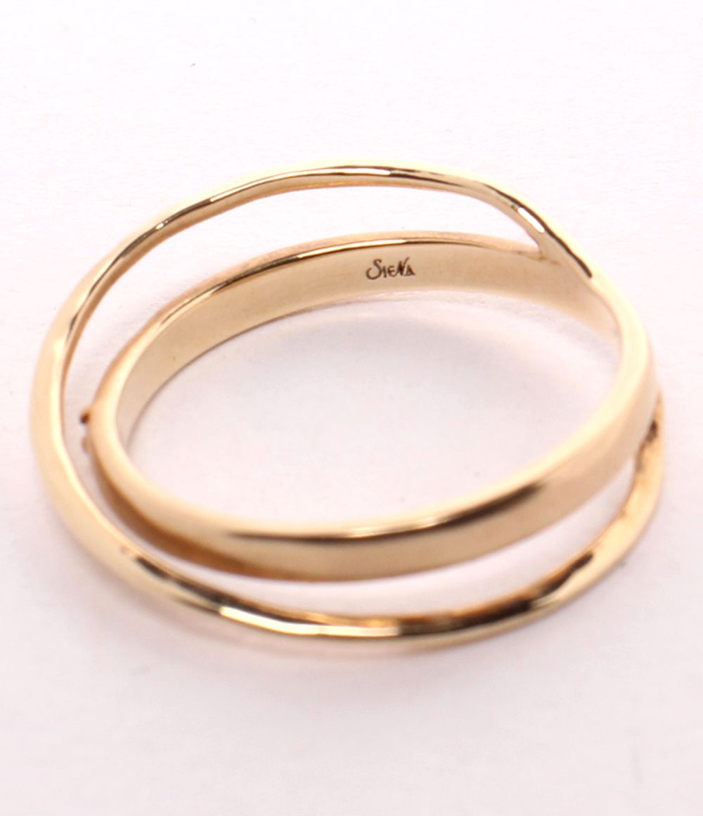 美品 シエナロゼ リング 指輪 K10 ダイヤ 0.01ct レディース SIZE 13号