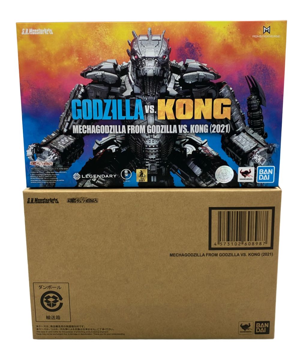美品 バンダイ GODZILLA VS. KONG S.H.MonsterArts MECHAGODZILLA FROM GODZILLA VS. KONG (2021) フィギュア