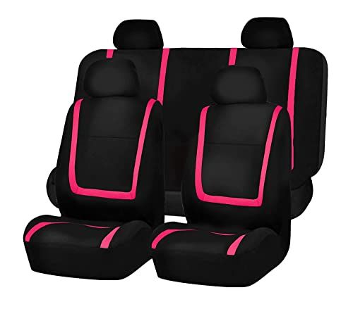 FHグループ(FH Group International) シートカバー ピンク 車用 フルセット ヘッドレストカバー×4枚 27.94×12.7×38.1cm 【日本正規輸入品】 FB032PINK114kk 345bedfe