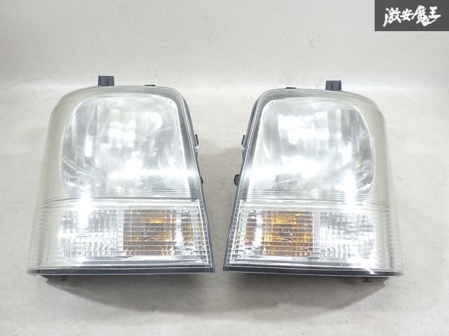 マツダ 純正 DG64V スクラム バン 2012年 ハロゲン ヘッドライト ヘッドランプ 左右セット LE04G6129 エブリイ 即納 棚21-1