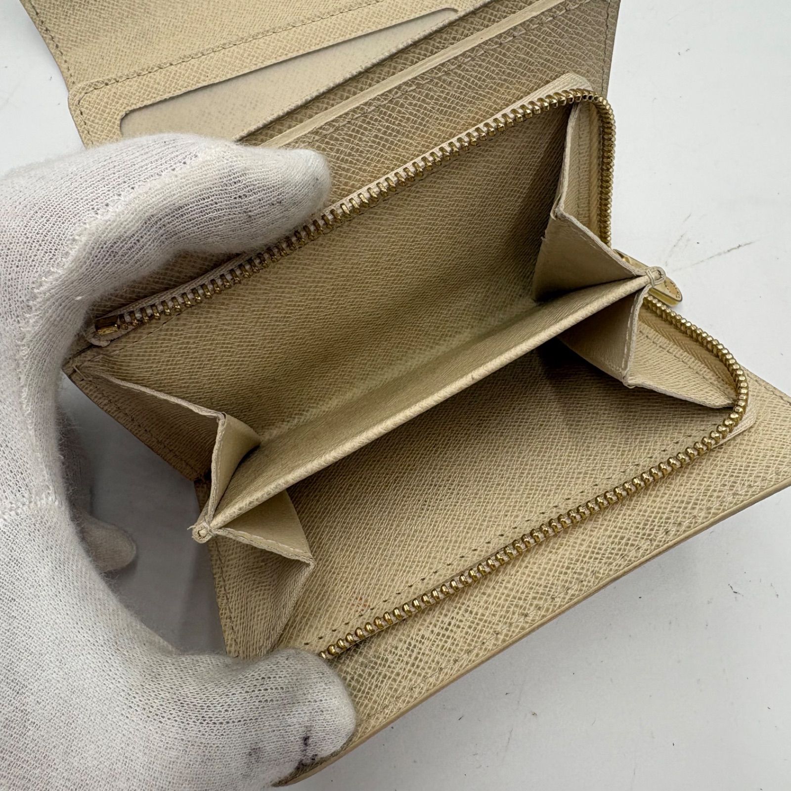 良品◎LOUIS VUITTON ルイヴィトン ダミエ アズール ポルトフォイユ 