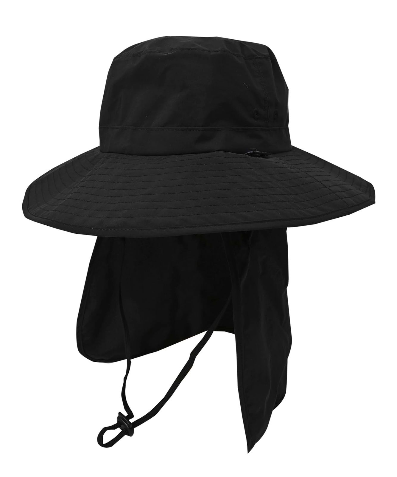 [キウ] プロテクトハット PROTECT HAT 防水 撥水 耐水 透湿 帽子 UVカット 晴雨兼用 サンシェード あご紐 日焼け対策 熱中症対策 アウトドア ユニセックス メンズ レディース 男女兼用 ブラック K430-900送料無料 ea1598f9