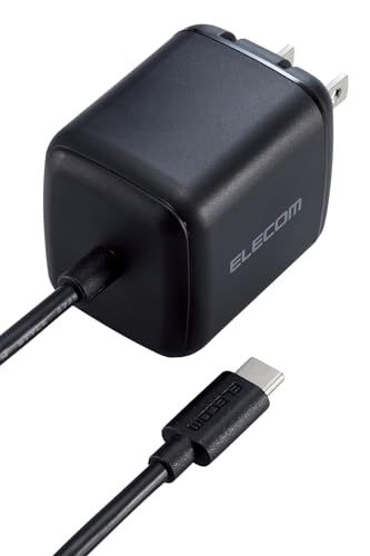 エレコム 充電器 Type-C 65W USB PD対応 USB-C ケーブル一体型 2m 折りたたみ式プラグ PSE認証 【 iPhone 16 15 Macbook/ノートパソコン など各種対応】 ブラック EC-AC8665BKkoe 5dbf2a1e