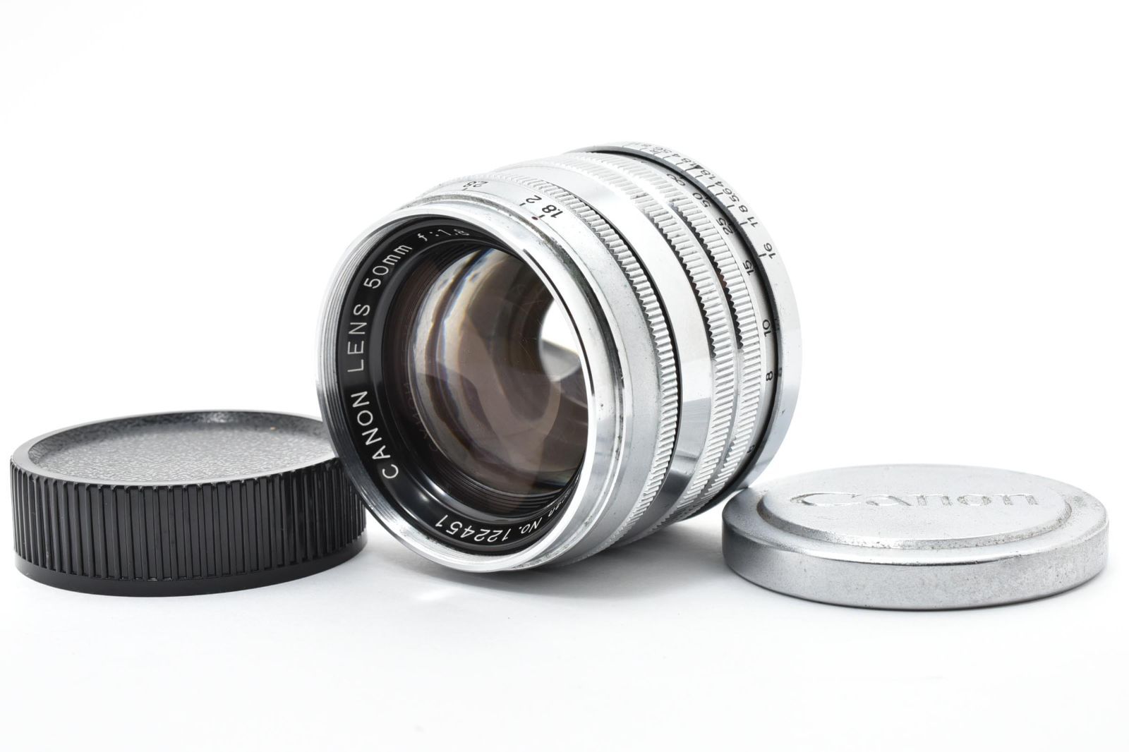 #5172 キャノン Canon 50mm f1.8 Lens LTM L39 マニュアルレンズ [動作確認済] 美品