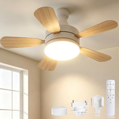 SUKITEN シーリングファンライト 6~8畳 正逆回転 小型 28W 3,000lm DCモーター 扇風機 【2026年最新進化・壁スイッチメモリー機能】 E26口金 引掛けシーリング対応 調光調色 タイマー/メモリー機能 リモコン付き cd93c41e