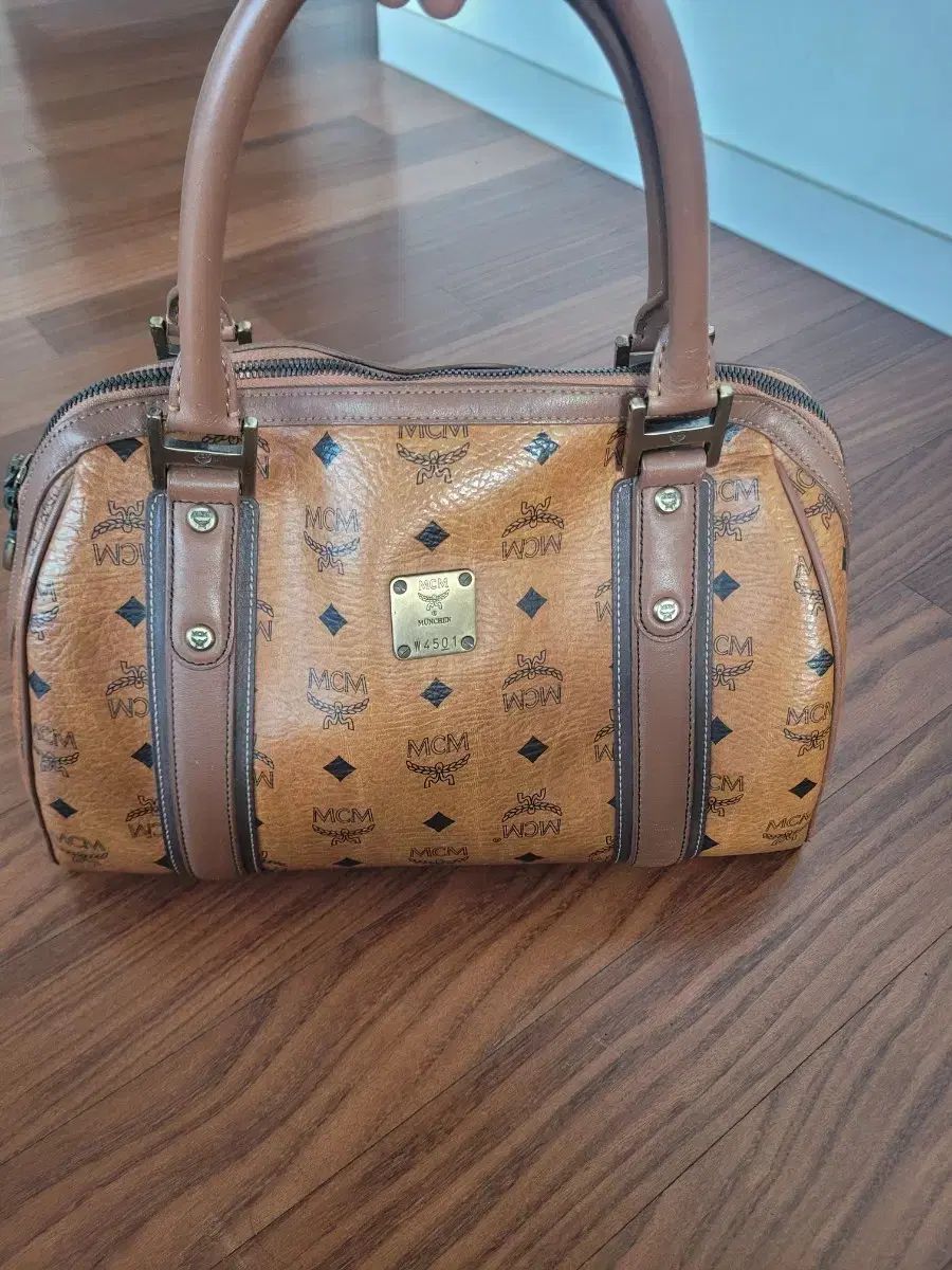 MCM ボストンバッグ ブラウン