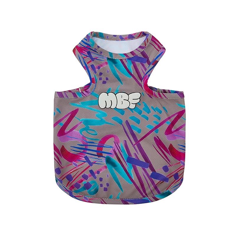 MANDARINE BROTHERS マンダリンブラザーズ CCL COOLING TANK 26SS 犬 服 クール 濡らして絞ってひんやり (ABSTRACT, 3L)