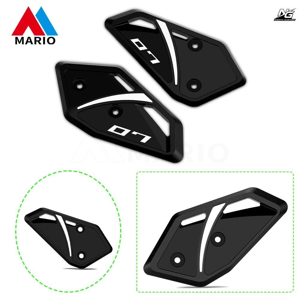 オートバイ用フットレストペダルフットペグヒールプレートガードカバープロテクター MT-07 FZ-07 MT07 FZ07 2014-2020 - 24