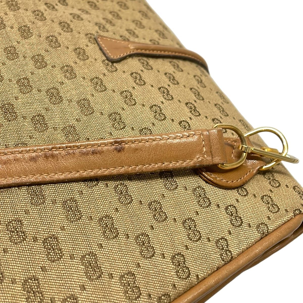 GUCCI(グッチ) ショルダーバッグ マイクロGG/オールドグッチ ベージュ