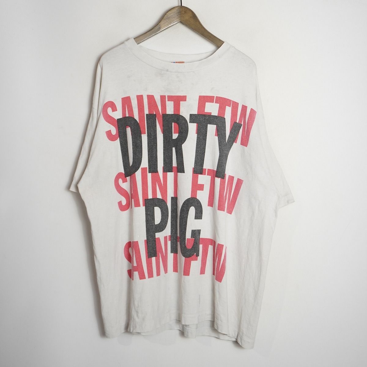 正規 25SS SAINTMICHAEL セントマイケル DIRTY PIG SS TEE 半袖 
