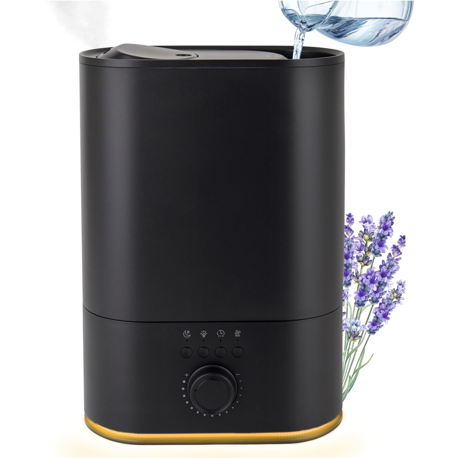 ☆新品☆tobest 加湿器 大容量 超音波式【かんたん上から給水】タンク容量 6L 花粉対策 アロマ タイマー付き 適応畳数洋室14畳/和室8.5畳 連続50時間加湿 卓上 省エネ 上部給水 空焚き防止 オフィス 法人 ブラック 3c58049c