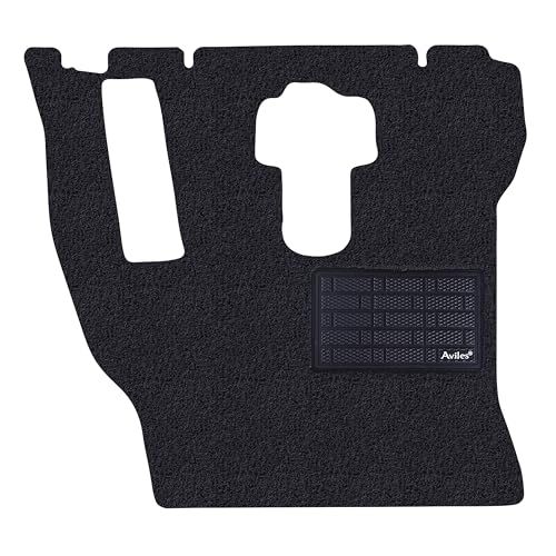 Aviles トラック用 フロアマット HINO 新型 レンジャー 17レンジャー ワイド H29.05? 運転席用 コイルマット ヒールパッド有(02：黒)as