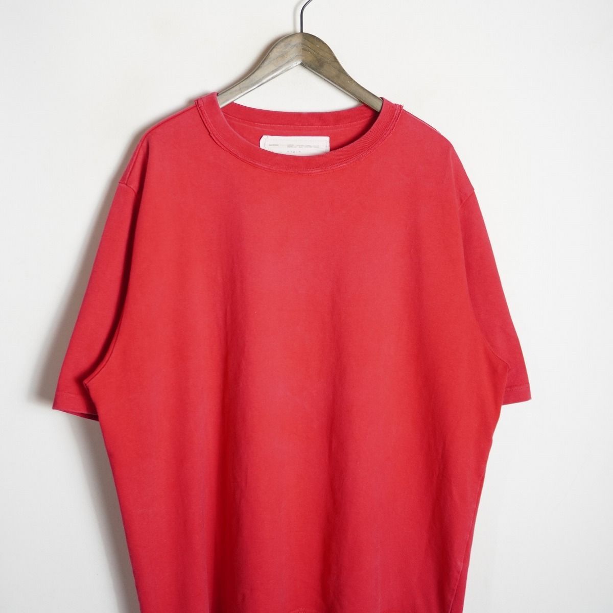 美品 CAMIEL FORTGENS カミエル フォートへンス 009 BIG TEE HEAVY JERSEY 半袖 ビッグ ヘビー Tシャツ カットソー ピンク 3178Q♪