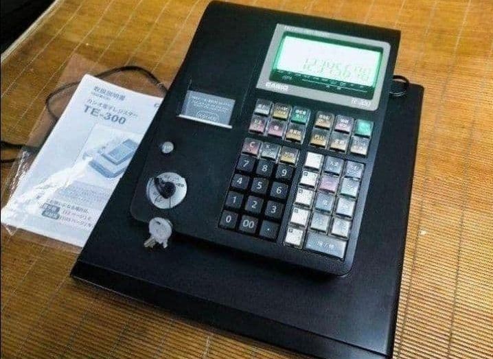カシオレジスター TE-300 フル設定無料 送料無料 人気機種 000300