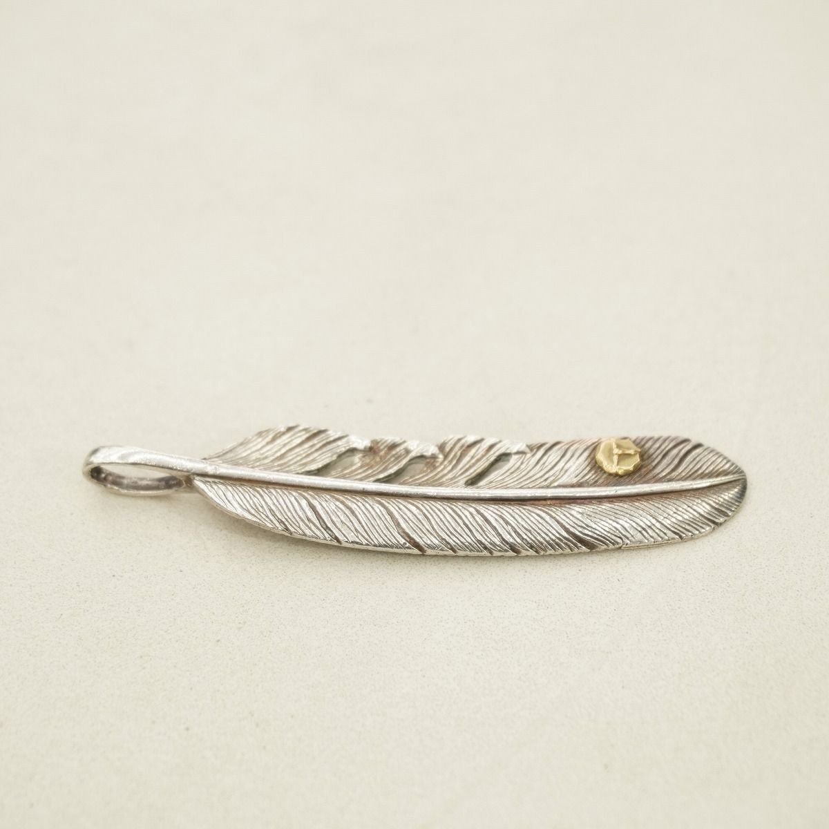 TADY&KING SVフェザーGPロングホーン ネックレスペンダントトップ左向 美品 正規 TADY&KING タディアンドキング SVフェザー ネックレス
