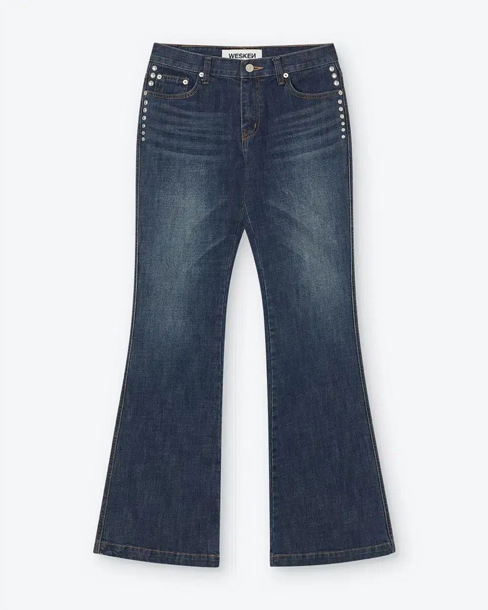 ケン WESKEN スタッズ ブーツカット デニム パンツ M
