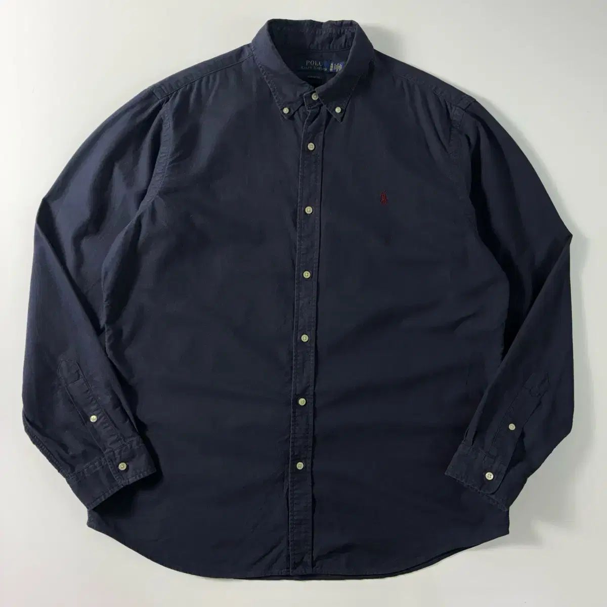 POLO ポロ ラルフローレン 新モデル 刺繍 コットン ネイビー シャツ