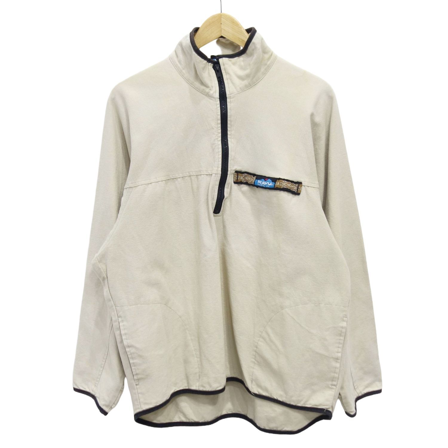 カブー KAVU ハーフジップ スローシャツ コットン ウエア アウトドア M