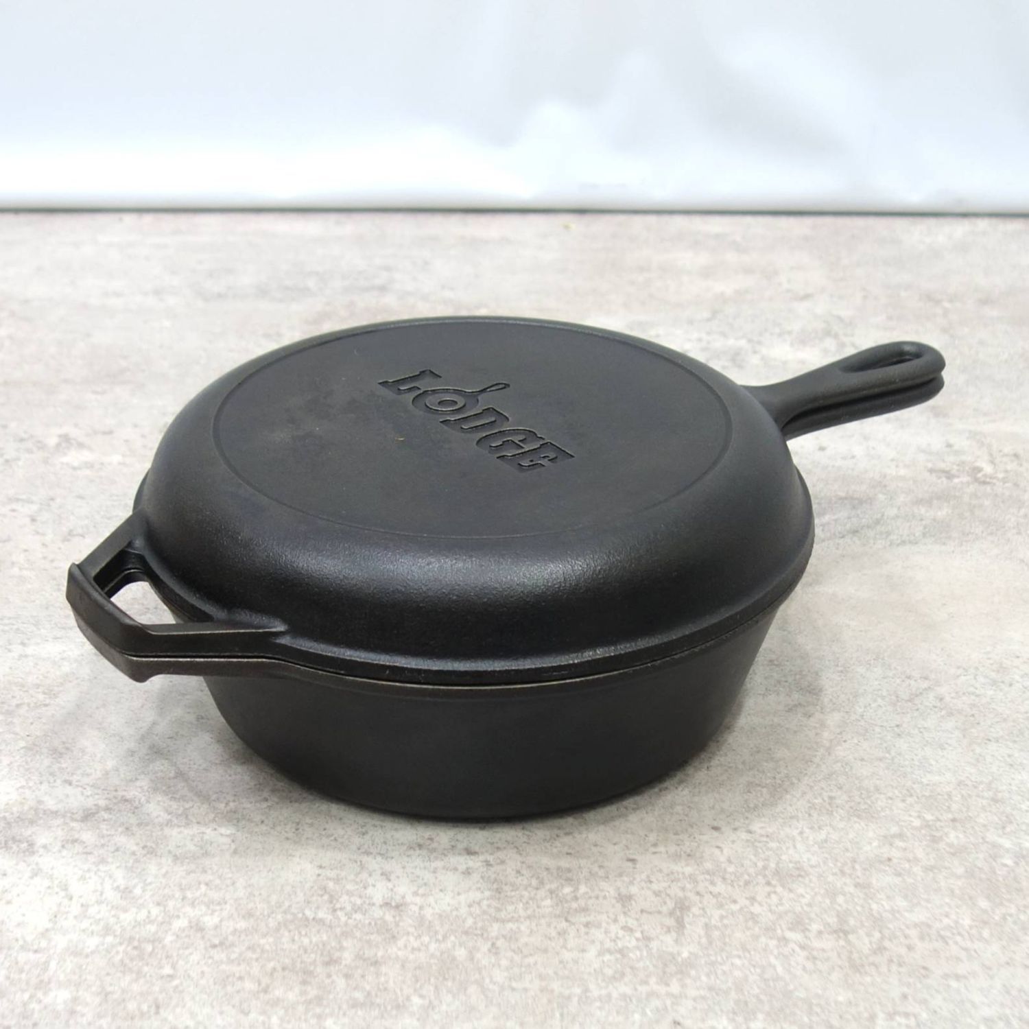 美品 ロッジ LODGE コンボクッカー10 1/4インチ 深鍋 スキレット セ