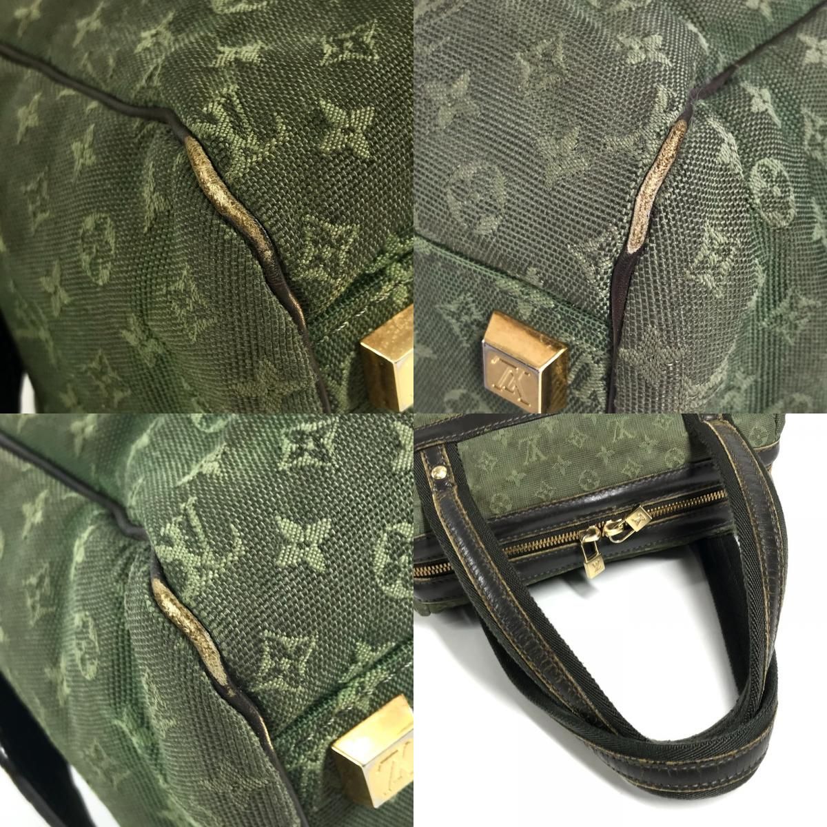 Louis Vuitton ジョセフィーヌpm カーキ キャンバスミニボストン LOUIS VUITTON ルイヴィトン ハンドバッグ ジョセフィーヌPM