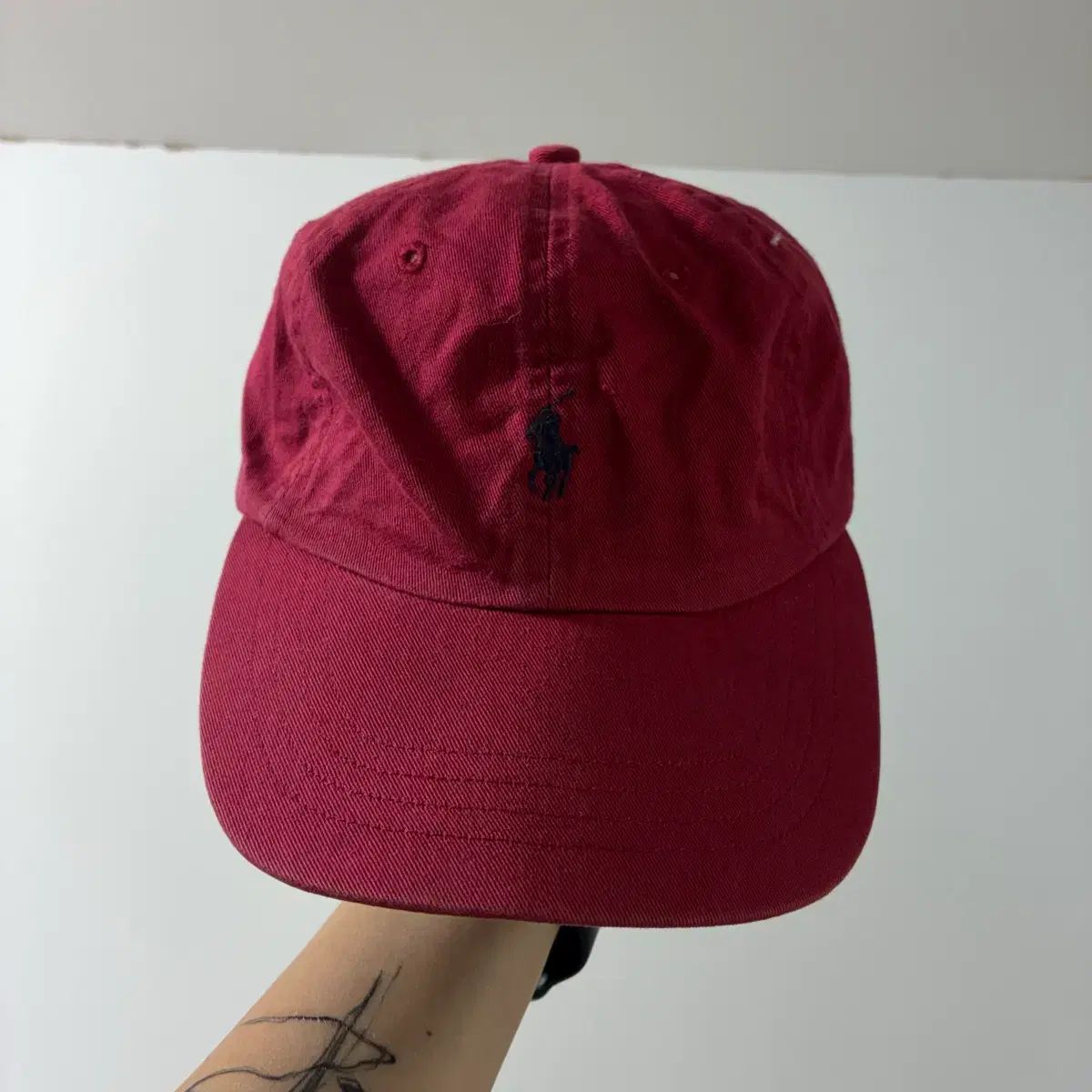 POLO RALPH LAUREN ポロラルフローレン アイコニック コットン バーガンディ ベースボールキャップ