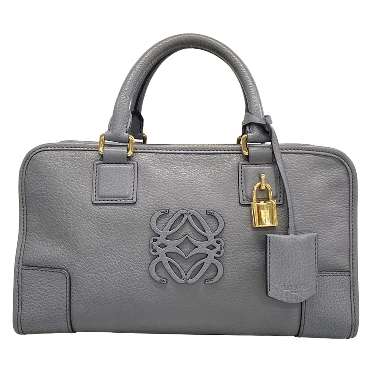 LOEWE(ロエベ) ハンドバッグ アマソナ28 339.95.A03 グレー レザー