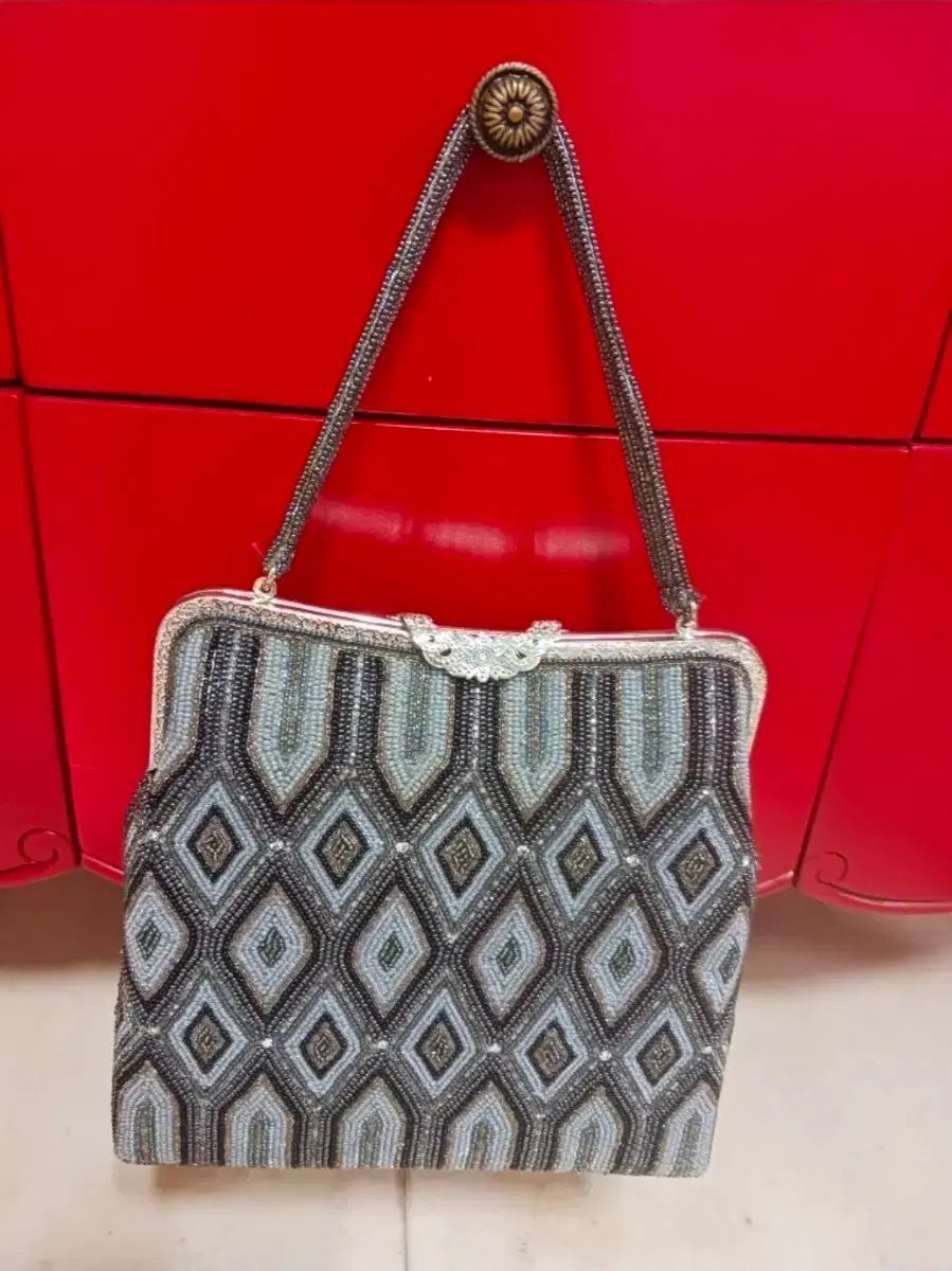 ビーズ装飾 ヴィンテージ トートバッグ 新品