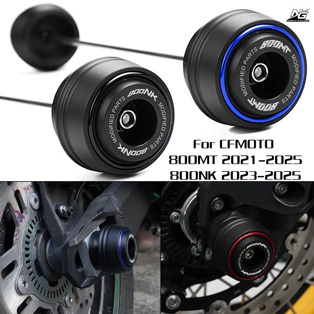 CFMOTO CF800NK 800MT NK 800 2021-2025 オートバイ用フロントおよびリアアクスルフォーク衝突スライダーホイールプロテクターアクセサリー