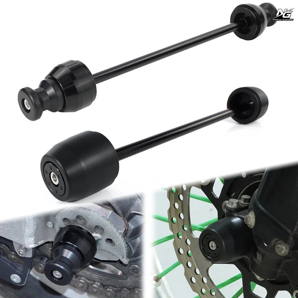 カワサキ KLX250 2010-2015 - 20 KLX 250 オートバイ フロント/リア アクスル フォーク クラッシュ スライダー ホイール プロテクター