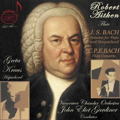 【CD】J.S. バッハ : フルートとチェンバロのためのソナタ 他 (J.S.Bach : Sonatas for Flute and Harpsichord | C.P.E. Bach : Flute Concerto / Robert Ait