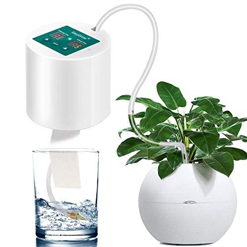 Susire 自動水やり器 電池式 ポンプ 散水タイマーセット diy ドリップ散水システム 自動給水器 植物 鉢植え 留守 バケツ 1週間 2週間 ベランダ 10鉢対応可能送料無料