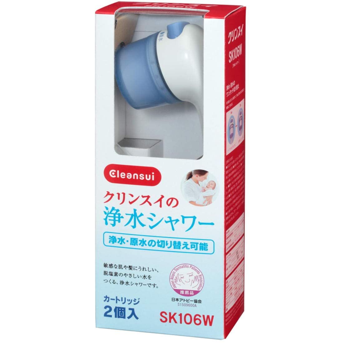 クリンスイ 浄水 シャワー 【日本アトピー協会推薦品】 カートリッジ 2個付き SK106WーGRt 860575b4