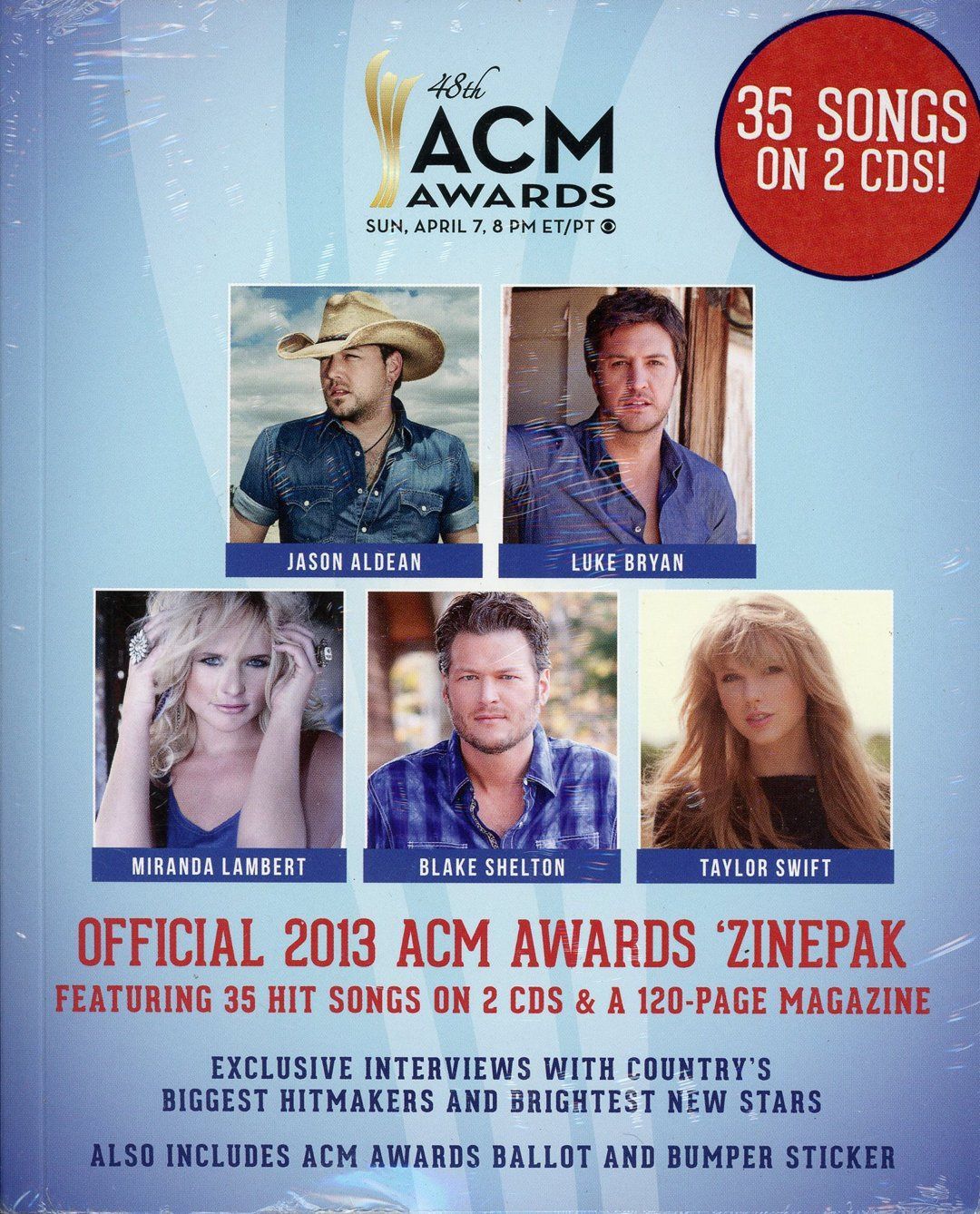 【CD】Official 2013 Acadamy Of Country Music Awards Zinepak (2CD+MINI-MAGAZINE SET)