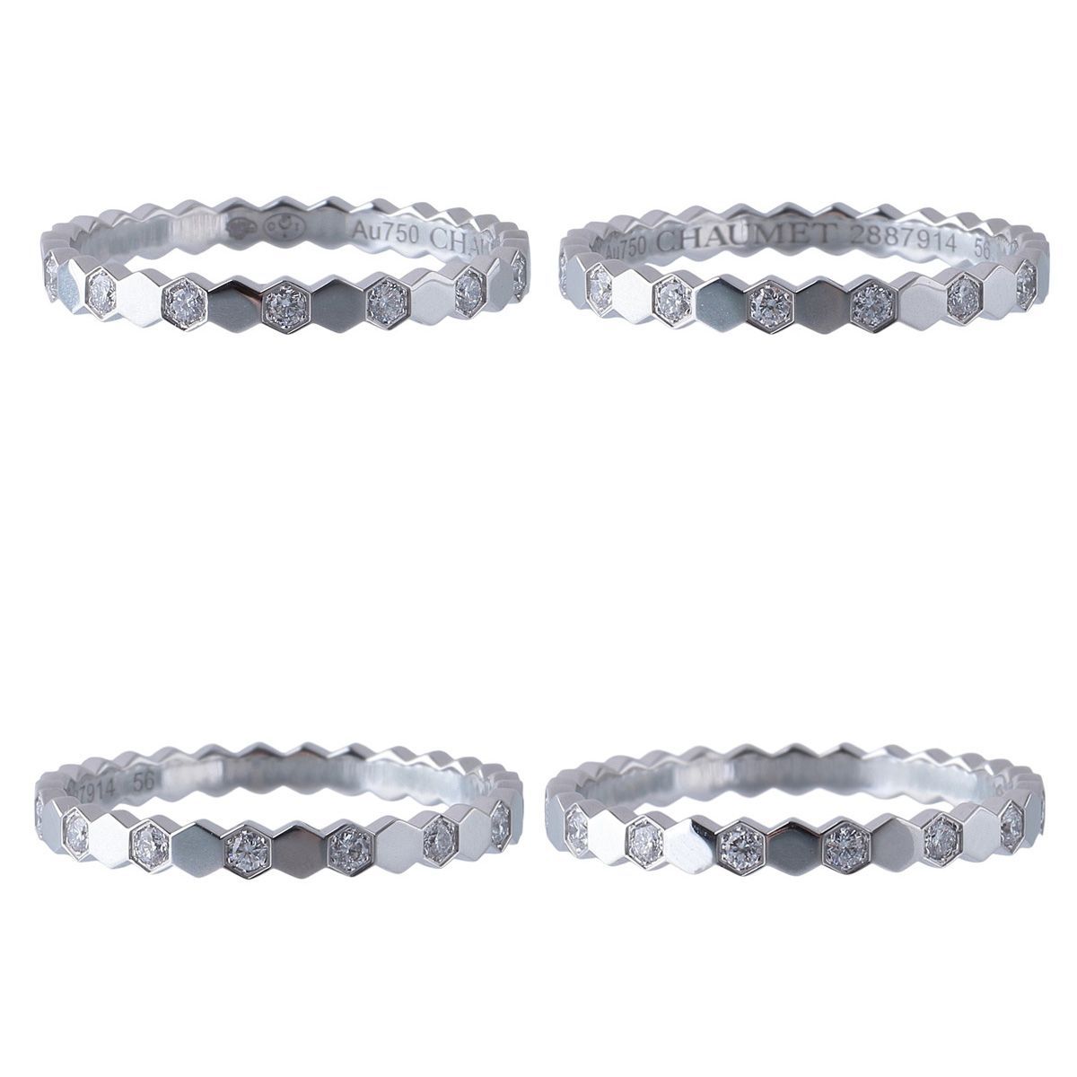 新品仕上げ済）ショーメ CHAUMET ビーマイラブ ハニカム リング ハーフ 