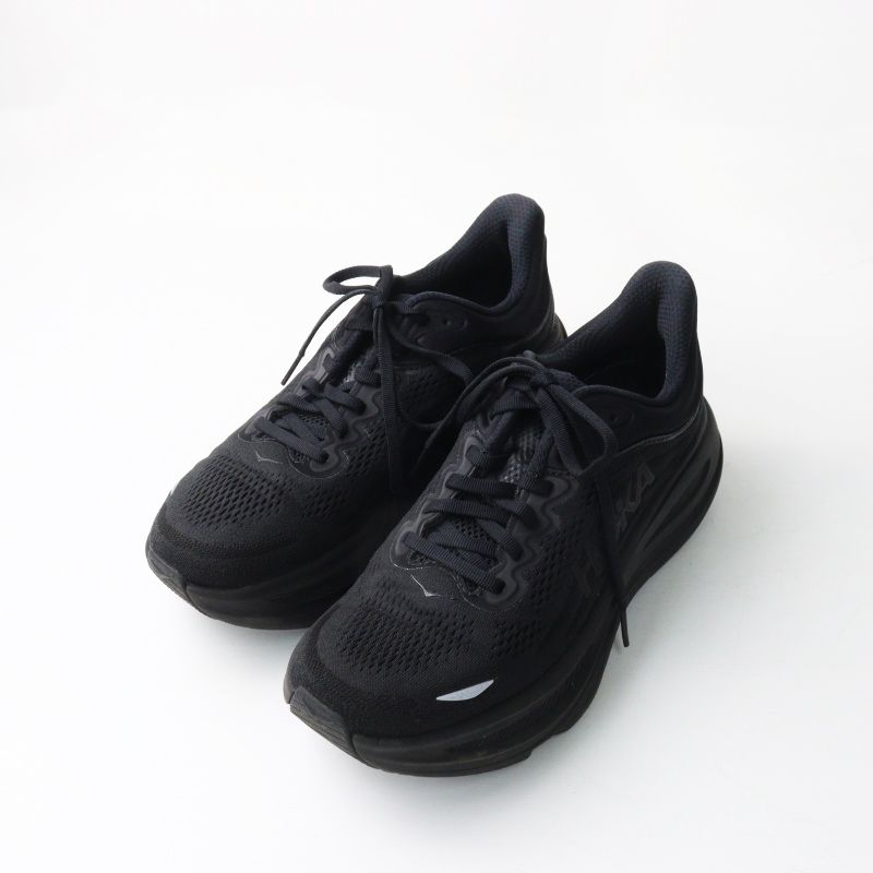 ホカオネオネ HOKA ONE ONE W BONDI 9 25.0cm＼ブラック ボンダイ9 スニーカー ランニングシューズ【2400014984064】