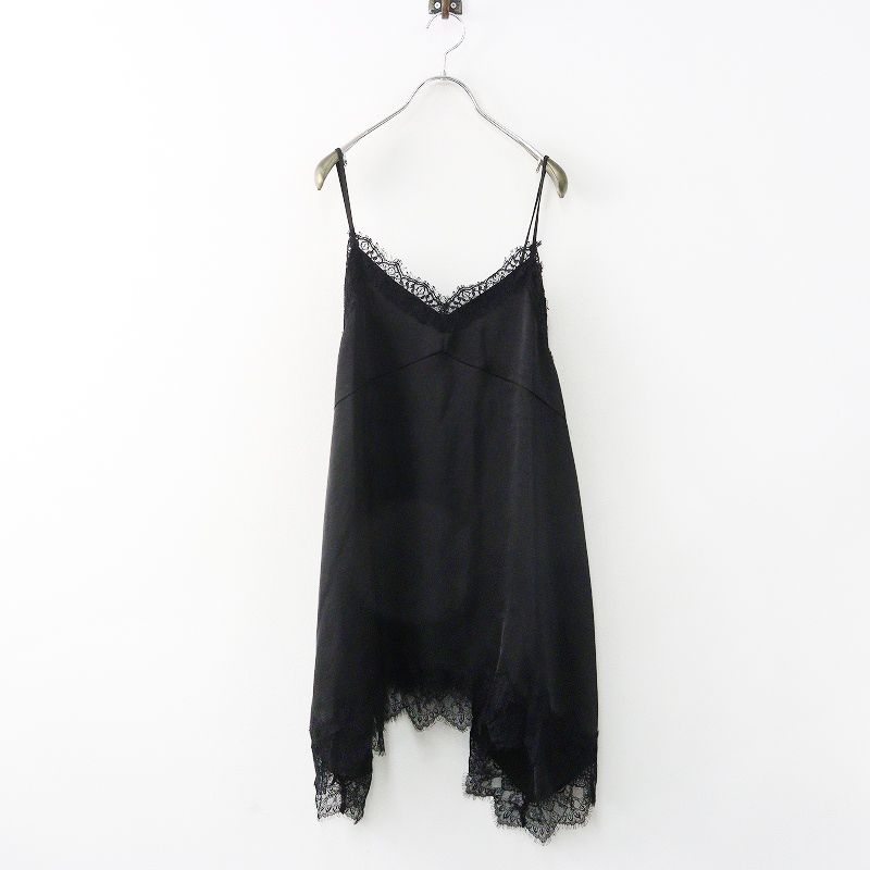 美品 2025 ラウンジドレス LOUNGEDRESS レースキャミソール F