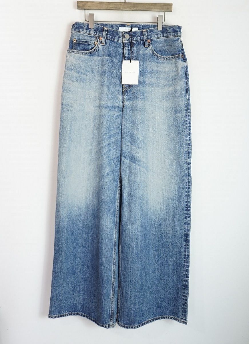 美品25AW VICTIMヴィクティム × HAGUN ヘイガン WIDE PIPE DENIM ワイド デニム パンツ ジーンズ サイズ4 VTM-25-P-103 青紺3290Q♪