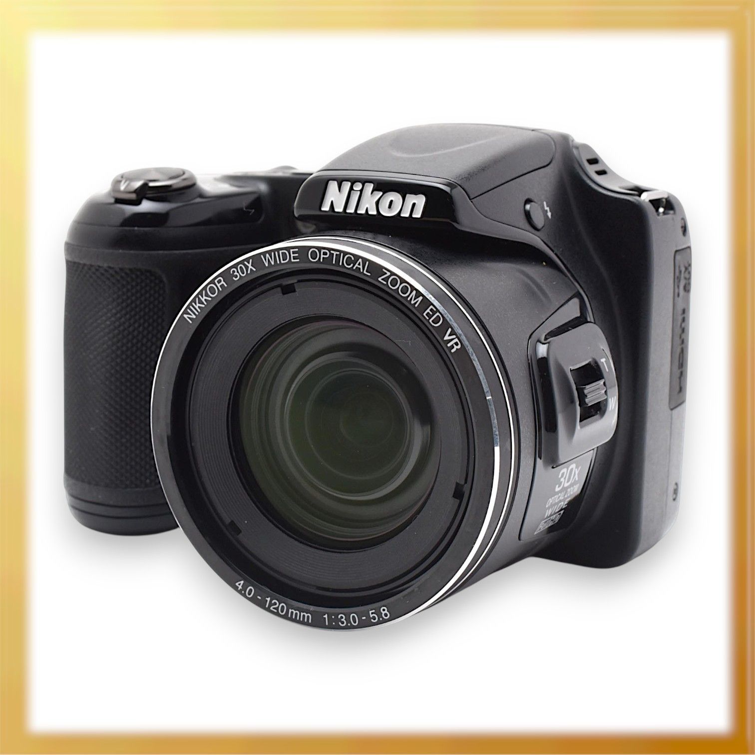 極美品｜Nikon COOLPIX L820 光学30倍ズーム 有効画素数1605万画素 ブラック デジタルカメラ ｜M300