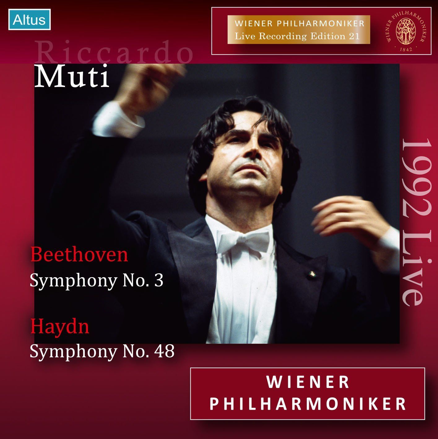 【CD】ウィーンフィル ライヴ・エディション 21 ムーティ (Beethoven : Symphony No.3 | Haydn : Symphony No.48 / Riccardo Muti , Wiener Philharmoniker (