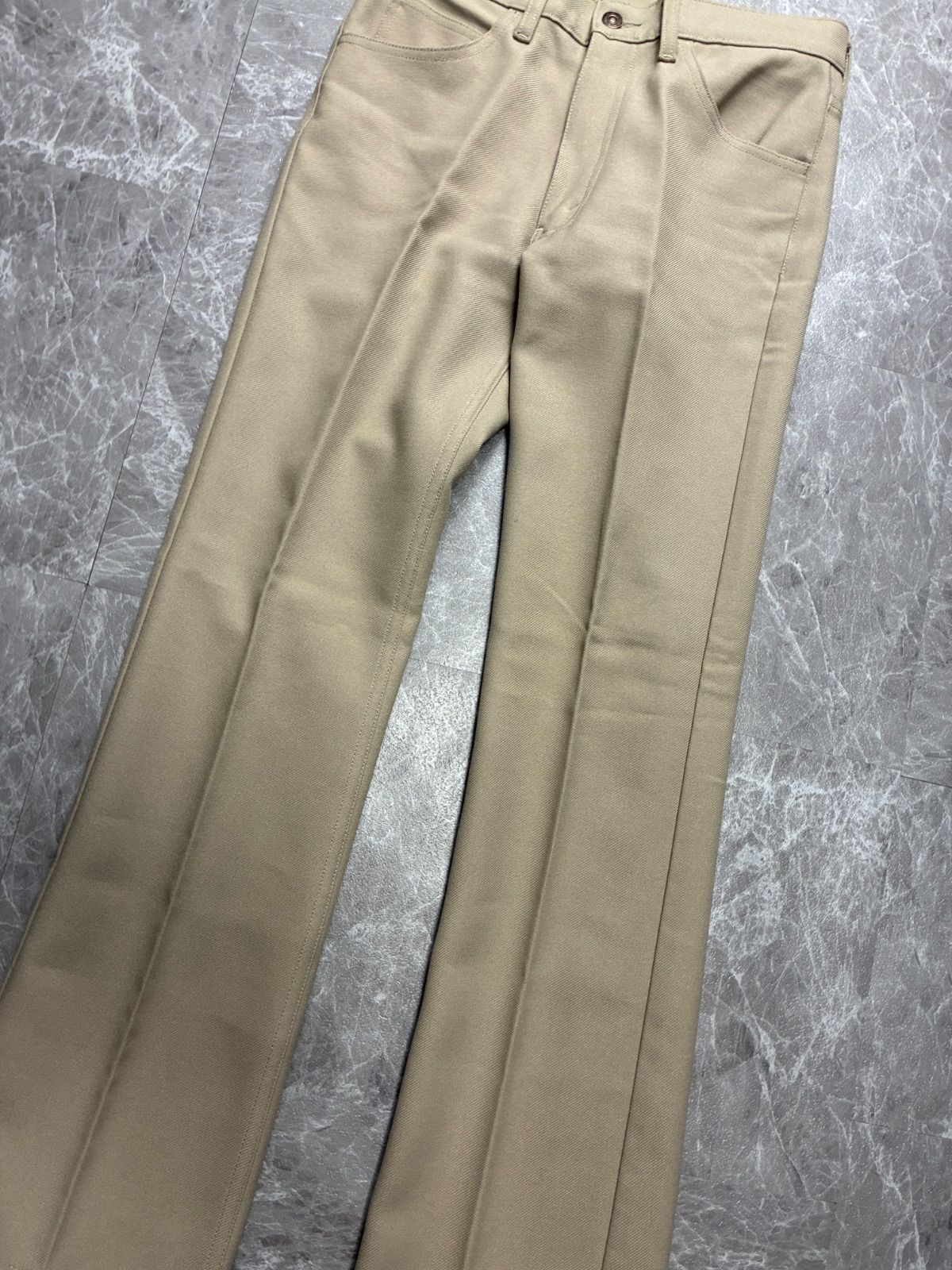 Levi's STA-PREST 517 フレアパンツ ベージュ W31 スタプレ リーバイス