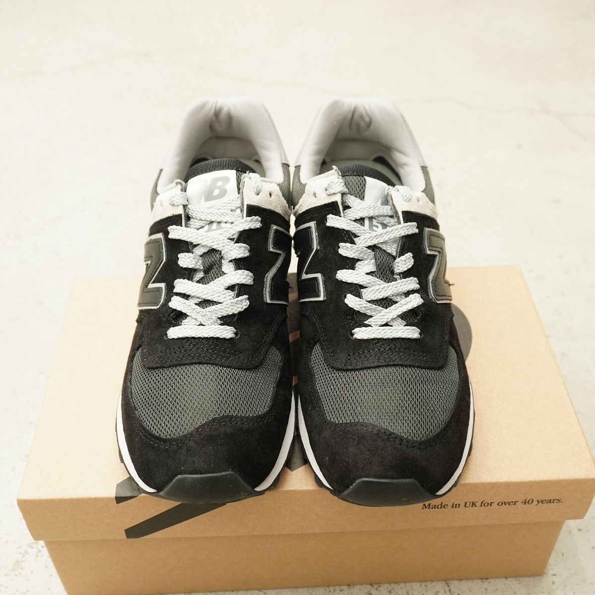 美品 国内正規 2024年 New Balance ニューバランス OU576PBK レザー 