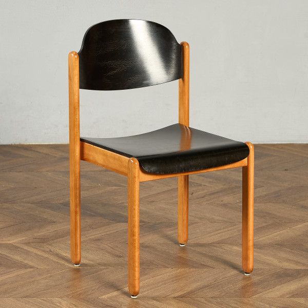 椅子・ソファ ドイツ ブナ シュパーン・シュタットローン Spahn Stadtlohn ヴィンテージ スタッキング ダイニングチェア 北欧 スタイル 椅子 パネルバック ビンテージ 木製 #98484