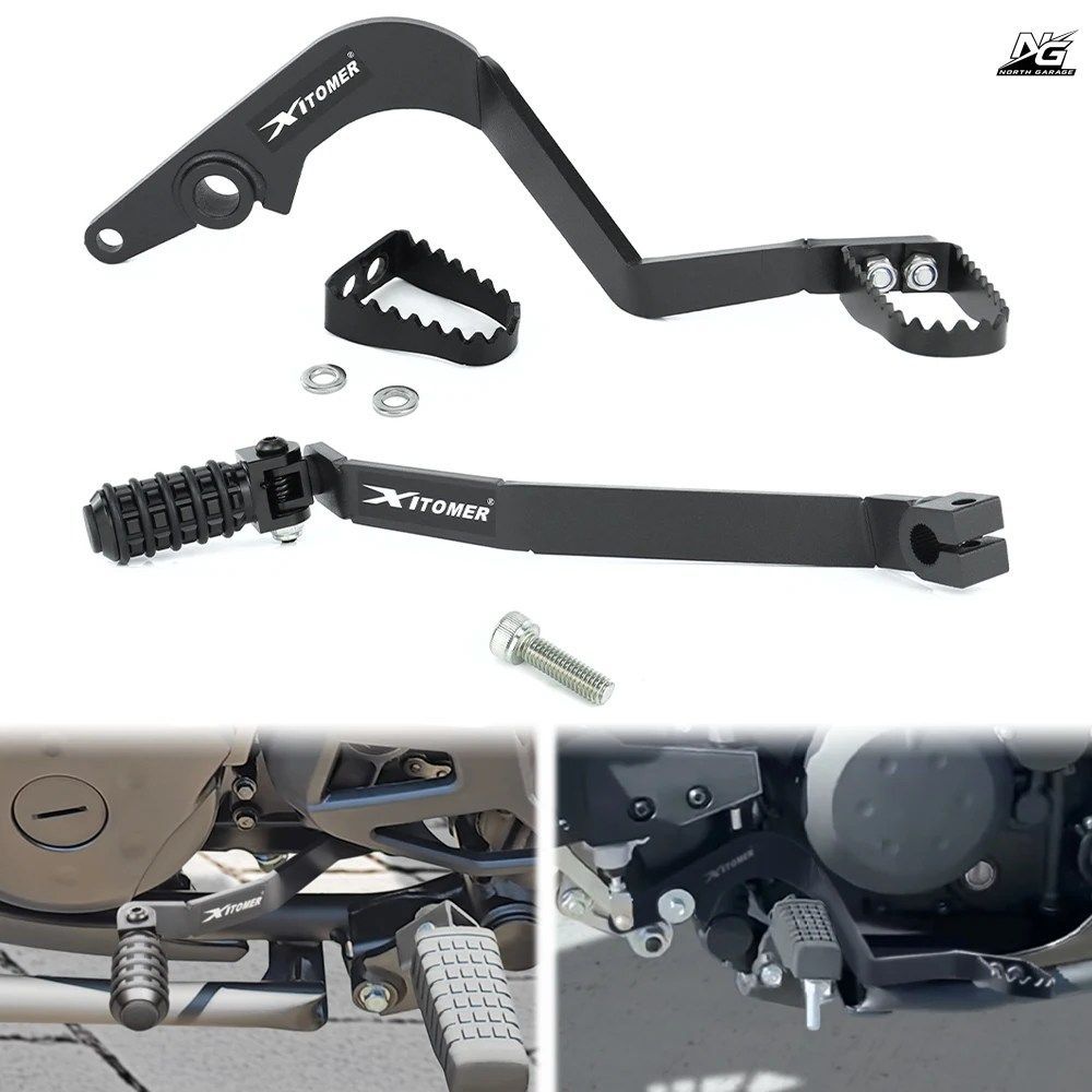 オートバイ用折りたたみ式ブレーキペダルレバー カワサキ KLR650 ABS / アドベンチャー S/ABS トラベラー ABS ギアシフター シフトレバー