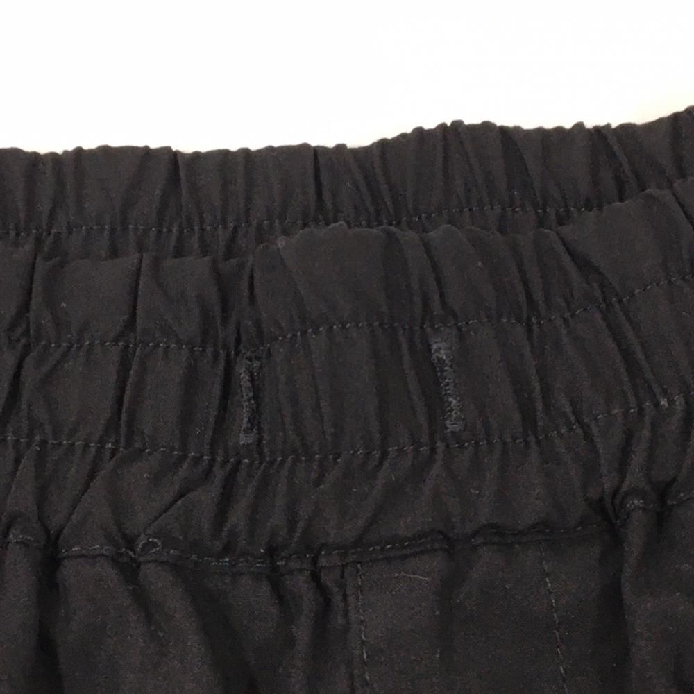 美品】ビームスゴルフ パンツ 黒 ウエスト・裾ゴム ロゴ白 レディース