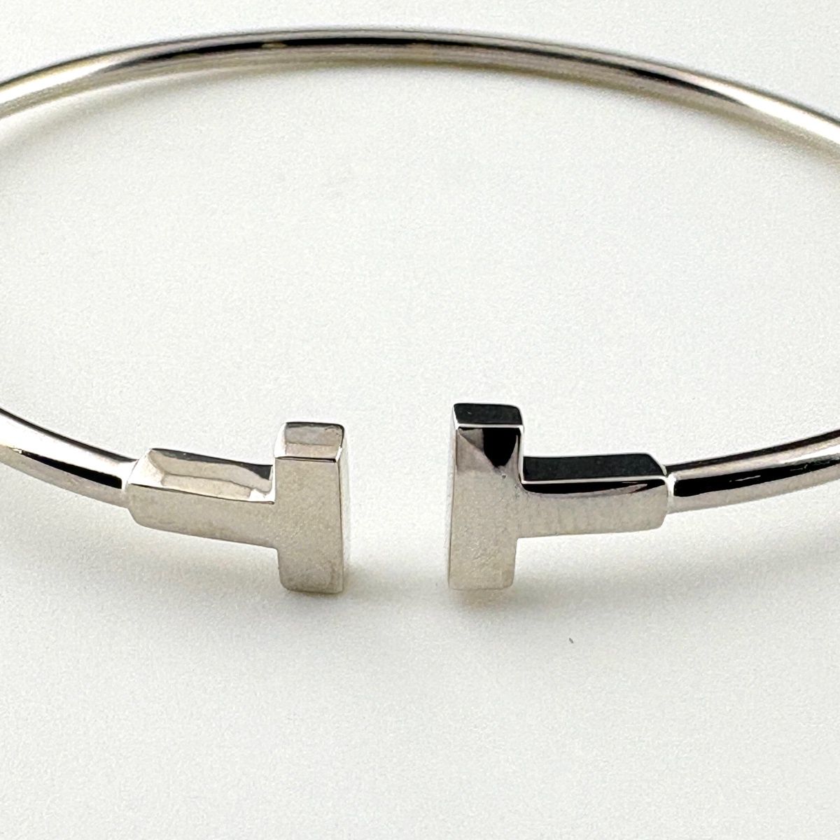 ティファニー TIFFANY&Co. Tワイヤー バングル 腕輪 バングル 750