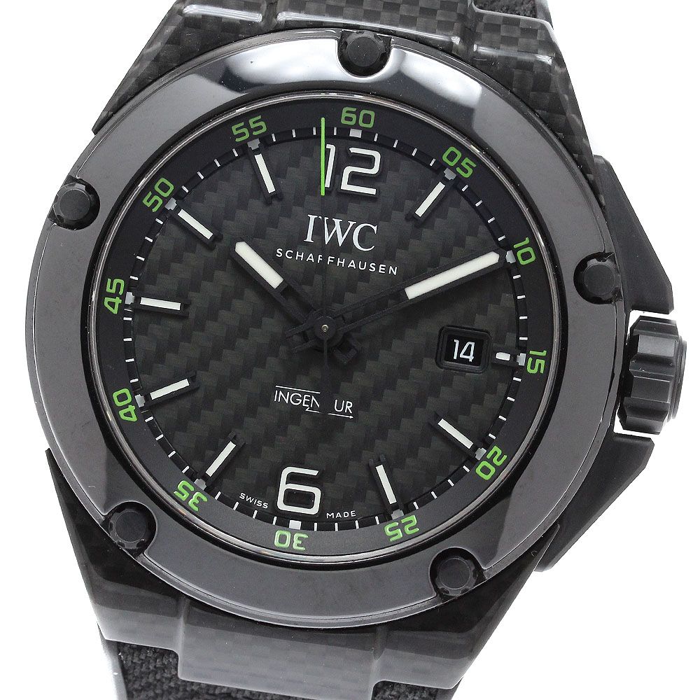 IWC IWC SCHAFFHAUSEN IW322404 インヂュニア カーボンパフォーマンス セラミック 世界限定1000本 自動巻き メンズ 良品 保証書付き_961301