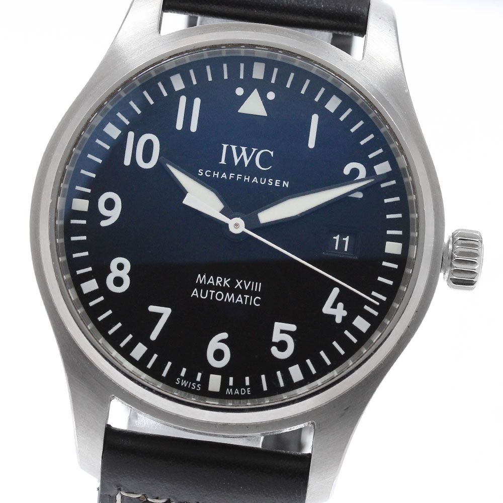 IWC IWC SCHAFFHAUSEN IW327001 パイロットウォッチ マークXVIII デイト 自動巻き メンズ 良品 保証書付き_961942