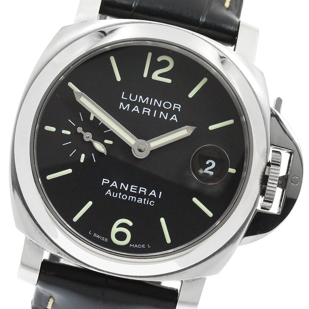 パネライ PANERAI PAM00048 ルミノールマリーナ スモールセコンド デイト 自動巻き メンズ 保証書付き_957918