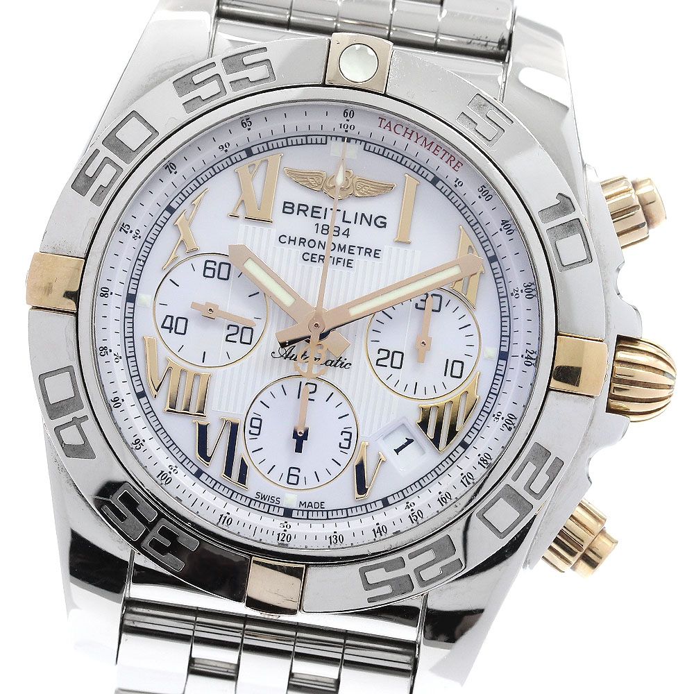 ブライトリング BREITLING IB0110 クロノマット44 ビコロ クロノグラフ 自動巻き メンズ 箱・保証書付き_958675
